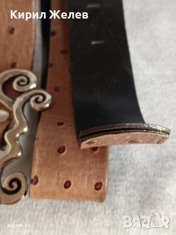 Дамски кожен колан с красива катарама тока 31123, снимка 4 - Колани - 51858914