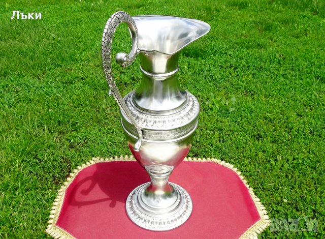 Кана от калай в стил Ампир 1.4 кг.,46 см., снимка 16 - Антикварни и старинни предмети - 29223298