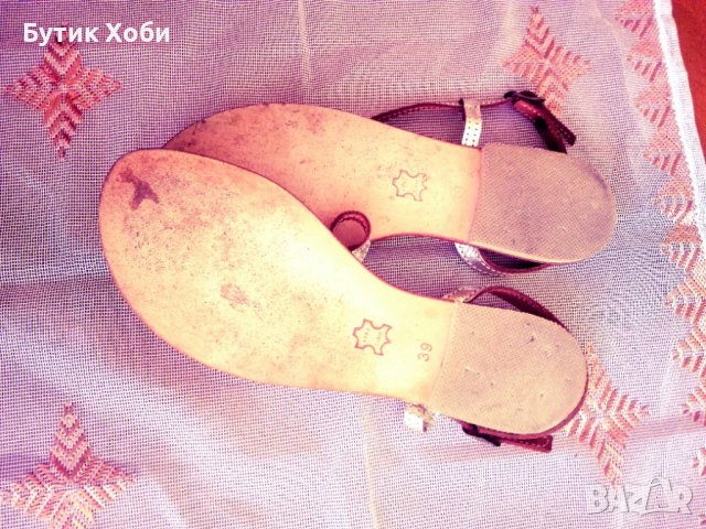 Летни дамски сандали от естествена кожа GES, снимка 5 - Сандали - 36808850