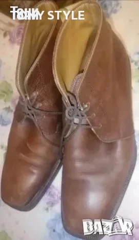 VIBRAM Оригинал Нови Мъжки Боти Изцяло от Естествена Кожа 44, снимка 5 - Мъжки боти - 52793332