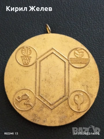 Медал X ОТРАСЛОВА СПАРТАКИАДА ЦКПС на РАБОТНИЦИТЕ от ХИМИЧЕСКАТА ПРОМИШЛЕНОСТ 24282