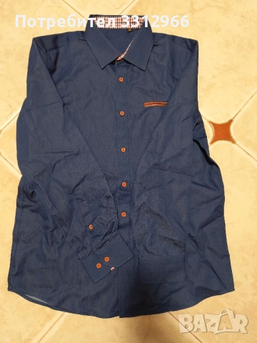 Чисто нова дънкова риза размер М, снимка 3 - Ризи - 52162488