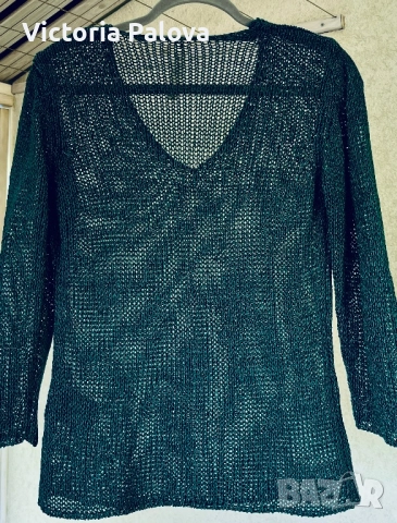 OUI MOMENTS премиум сегмент мрежеста блуза