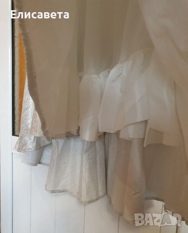 Дамска официална рокля в бял сребрист цвят , снимка 6 - Рокли - 40064751
