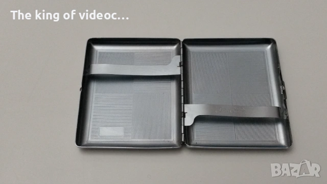 Алуминиева Табакера за цигари Jean Glaige  100 мм. Като Нова, снимка 2 - Табакери - 44252908