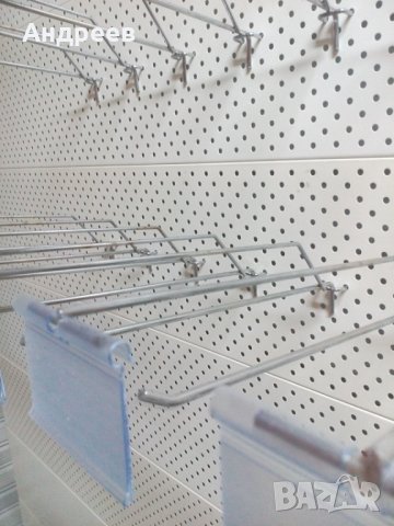 Хромирана кука с етикетодържател 30см, снимка 6 - Оборудване за магазин - 30045975