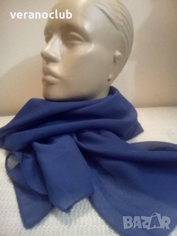 Тъмносин дамски шал, снимка 2 - Шалове - 31322953