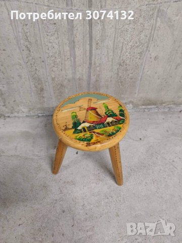 Трикрако столче в стил Рустик, снимка 3 - Столове - 38837091