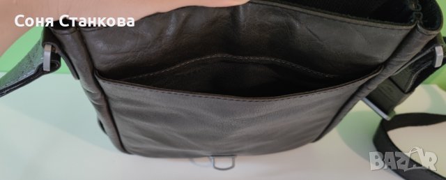STRELLSON - Мъжкa чантa за през рамо - естествена кожа, снимка 5 - Чанти - 42115160