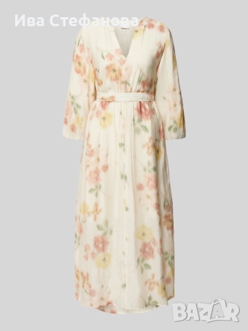 Нова елегантна ежедневна дълга женствена нежна рокля вискоза , снимка 3 - Рокли - 51684381