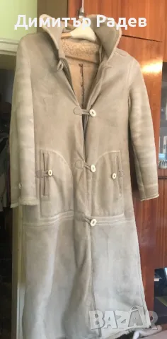 ДАМСКИ КОЖУХ ОТ АГНЕШКА КОЖА РАЗМЕР -48--50  ДЪЛ.--120 СМ ПРОИЗ. ШВЕЦИЯ, снимка 4 - Якета - 48306648