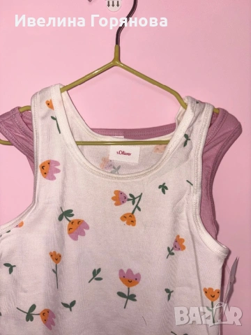 Комплект от два броя детски потници S Oliver размер 116см. , снимка 2 - Детски тениски и потници - 53028579