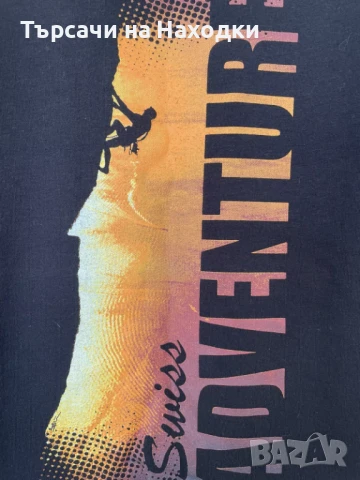 Дамска тениска Graphic Adventure черна XS X-Small black черна, снимка 3 - Тениски - 50834649