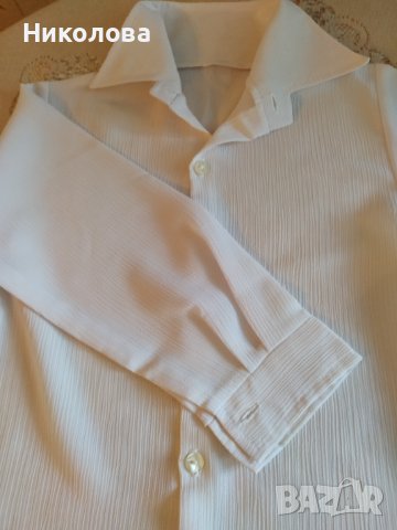 Официална,бяла,копринена ризка за момче., снимка 3 - Детски ризи - 44271441