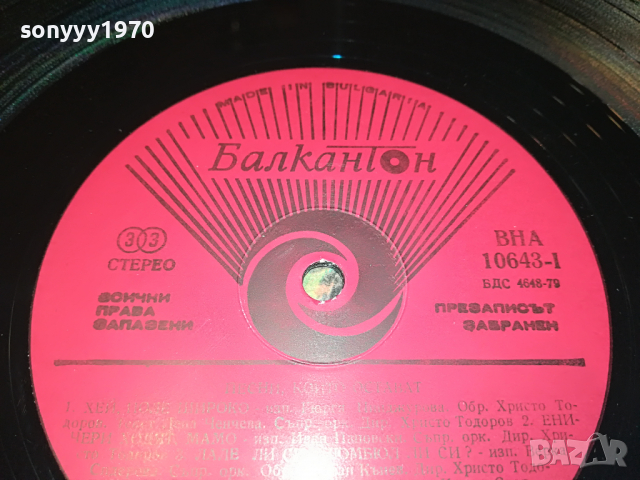 ПЕСНИ КОИТО ОСТАВАТ-ПЛОЧА 2204222109, снимка 10 - Грамофонни плочи - 36540575