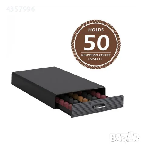 Организационно чекмедже за 50 кафе капсули, За съхранение, Черен , снимка 3 - Кафемашини - 49005139