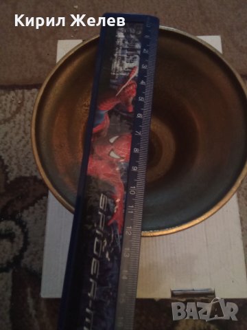 Свещник стар бронзов  24714, снимка 6 - Декорация за дома - 34036524