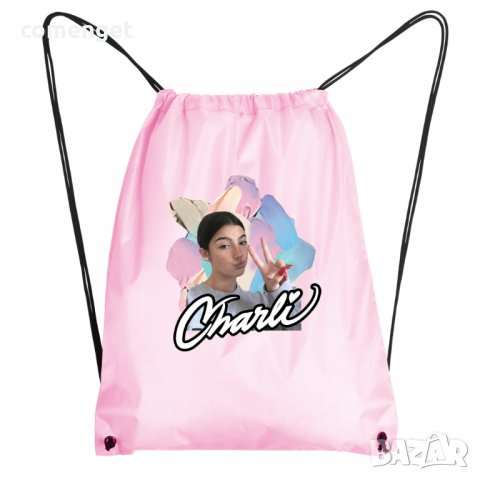 ТИК ТОК / TIK TOK - ЧАРЛИ Мърч / CHARLI D'AMELIO МЪРЧ раница / мешка - 6 МОДЕЛА!
