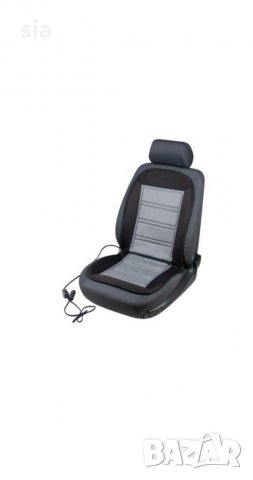 Калъфи за седалки Постелка за предна седалка с подгрев за автомобила/офиса сива 12V 35, снимка 1