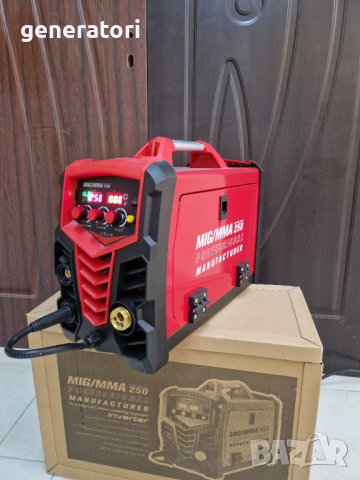 ПРОМОЦИЯ! Електрожен + Телоподаващо MIG -MMA -250Ампера MAX PROFESSIONAL 250А - Телоподаващ Апарат, снимка 2 - Други машини и части - 42527005