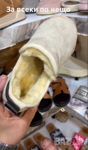 Amiri Дамски Светло Бежови Топли Зимни Боти Амири Код E965, снимка 8 - Дамски боти - 52059400