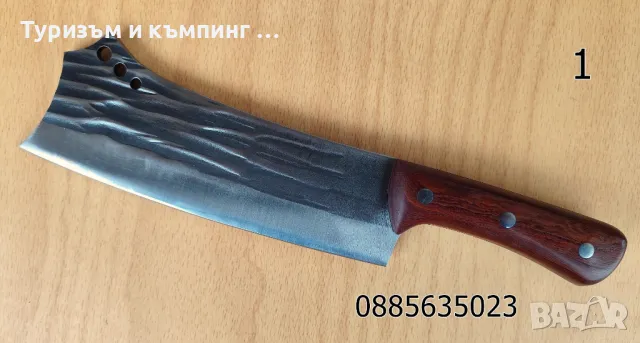 Масивен сатър c кожена кания / 2 модела /, снимка 3 - Ножове - 49238557