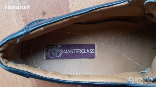 Официални мъжки кожени обувки Masterclass, снимка 3 - Официални обувки - 52595990