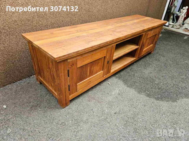Нисък шкаф изработен изцяло от дърво, снимка 3 - Шкафове - 49029938