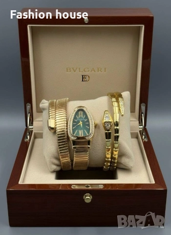 Bulgari часовник и гривна в кутия