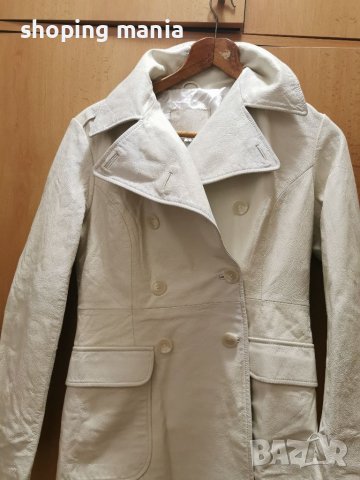 Кожено дълго яке естествена кожа, снимка 1