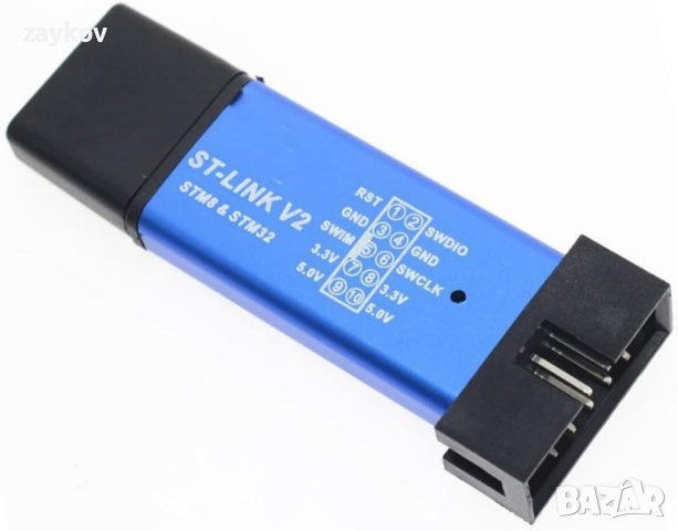 CANADUINO ST-Link V2 USB донгъл програматор и дебъгер за STM8 STM32, снимка 2 - Друга електроника - 44405213