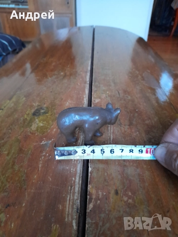 Стара керамична мечка #2, снимка 3 - Други ценни предмети - 52258195