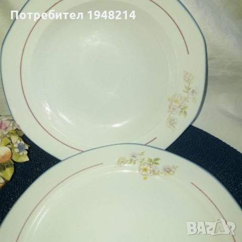 Чинии костен порцелан, снимка 2 - Чинии - 34159452