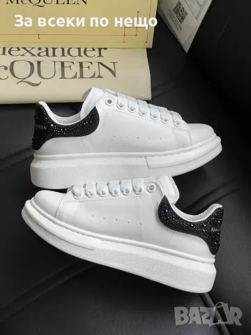 Alexander McQueen Дамски Маратонки С Кристали👟Дамски Спортни Обувки С Камъни - 2 Цвята Код E187, снимка 5 - Маратонки - 55990192