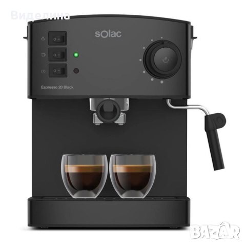 Кафемашина Solac  Taste Classic M80 black CE4482 1600.00 ml, 20.00 bar, снимка 5 - Кафемашини - 52007313