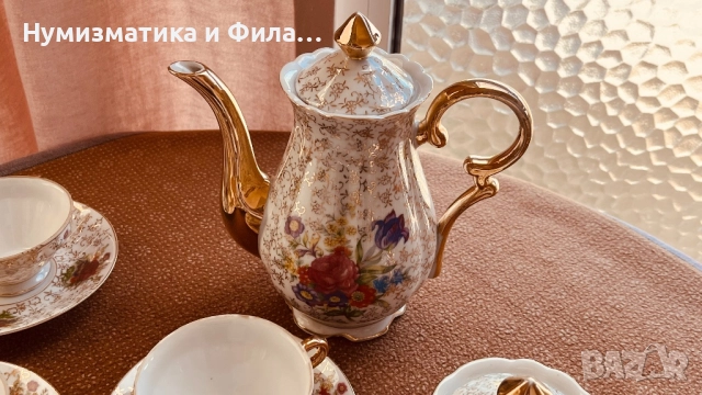 Порцеланов сервиз за кафе стил барок, снимка 5 - Сервизи - 51858724