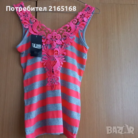блузка с дантела на гърба, снимка 3 - Тениски - 56037340