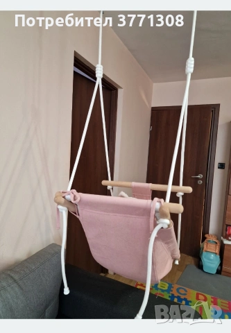 Люлка за деца и бебета 3 в 1 Tulano Hop 40 - Розова, снимка 4 - Детски люлки - 53064543