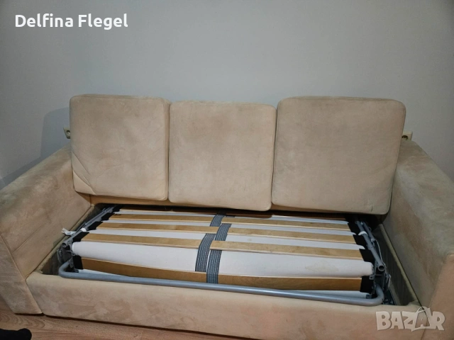 ПОДАРЯВАМ разтегателен диван (механизъм с ламели) – Слънчев бряг - Free sofa bed, снимка 3 - Дивани и мека мебел - 54342102