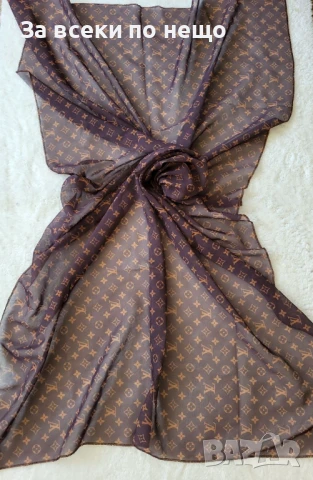 Louis Vuitton Кафяво Плажно Парео Луис Витон Код BS-6, снимка 2 - Бански костюми - 51044081