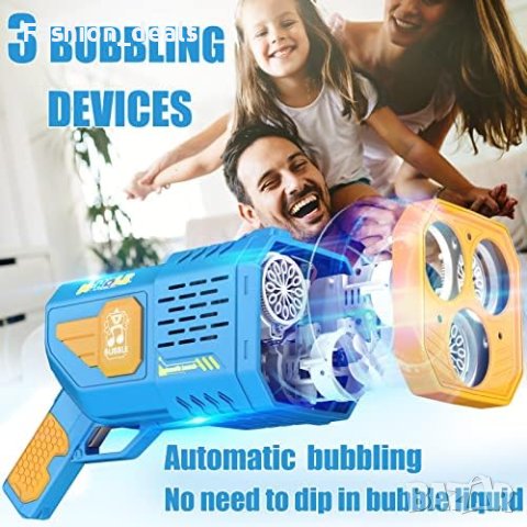 Нов Автоматичен Пистолет за Мехури Балончета Деца Парти Подарък, снимка 2 - Водни спортове - 42550684