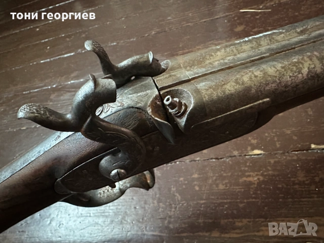 ДВЕ ДИМЯЩИ ДУЛА - ЛОВНА ПУШКА 1850 г., снимка 4 - Ловно оръжие - 54139869
