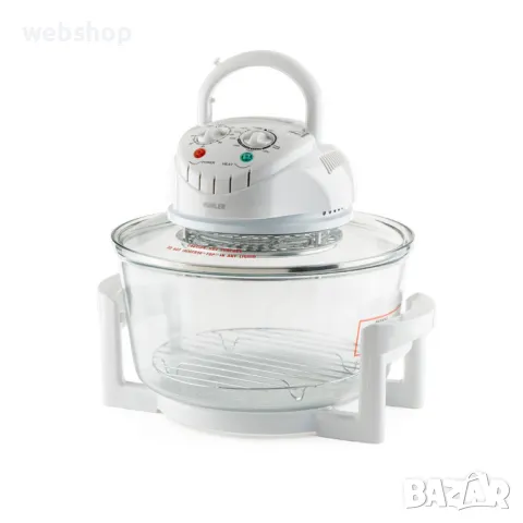 Комбинирана 2в1 халогенна фурна и еър фрайър MFC-1200,1400W,12 л., снимка 4 - Печки, фурни - 48807216