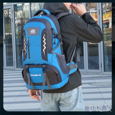 туристическа раница водоустойчива къмпинг поход планина преход туризъм, снимка 7 - Други спортове - 42474226