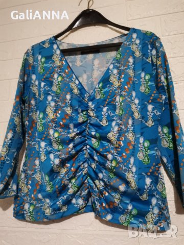 СТРАХОТНА СВЕЖА БЛУЗА ДО XL, снимка 2 - Туники - 40692867