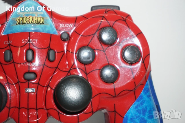 Оригинален Контролер Spider-Pad Marvel Naki за Playstation 2  ТЕСТВАН И РАБОТЕЩ, снимка 4 - Аксесоари - 54312209