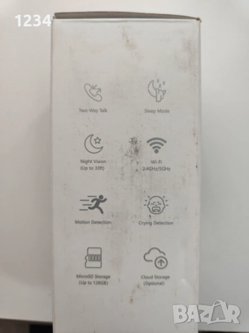 JUOVI 4MP Pan/Tilt Smart Home Camera (модел J5601), вътрешна камера за сигурност, снимка 2 - Камери - 53916875