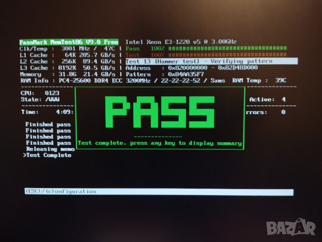 DDR4 32Gb ECC - (2 x 16Gb) Samsung PC4-25600E 3200MHz, снимка 5 - RAM памет - 40228879