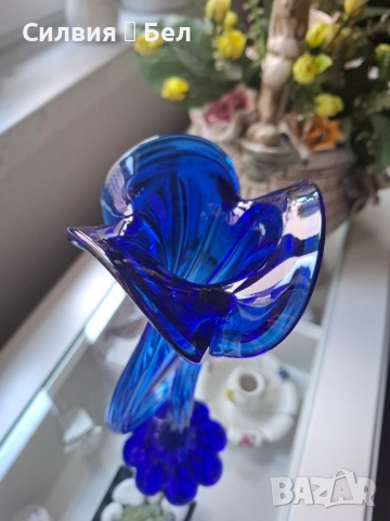 Елегантна винтидж ваза , снимка 8 - Вази - 51626919