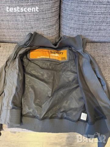 Мъжко яке тип ветровка Men’s Superdry Windbreaker Jacket – XXL черно и оранжево, снимка 4 - Якета - 54325284